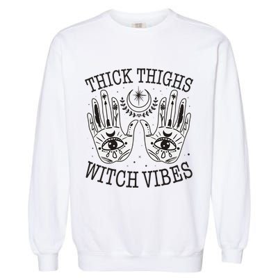 Boho Thick Thighs Witch Vibes Garment-Dyed Sweatshirt