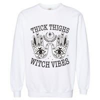 Boho Thick Thighs Witch Vibes Garment-Dyed Sweatshirt