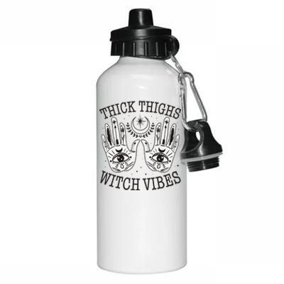 Boho Thick Thighs Witch Vibes Aluminum Water Bottle