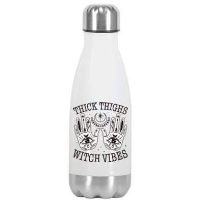 Boho Thick Thighs Witch Vibes Stainless Steel Insulated Water Bottle