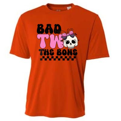 Bad Two The Bone Birthday 2nd Halloween Birthday Cooling Performance Crew T-Shirt