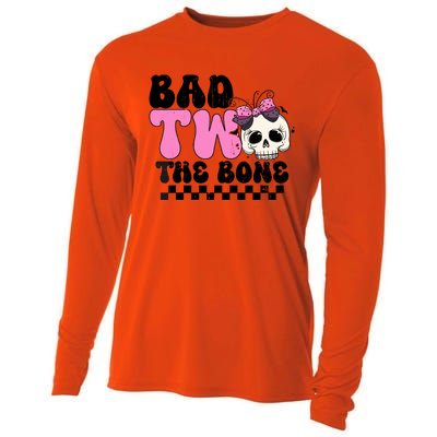 Bad Two The Bone Birthday 2nd Halloween Birthday Cooling Performance Long Sleeve Crew