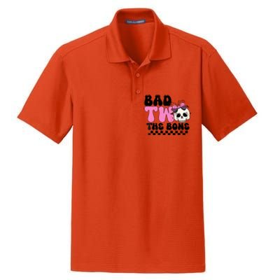 Bad Two The Bone Birthday 2nd Halloween Birthday Dry Zone Grid Polo