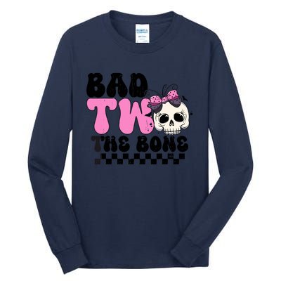 Bad Two The Bone Birthday 2nd Halloween Birthday Tall Long Sleeve T-Shirt