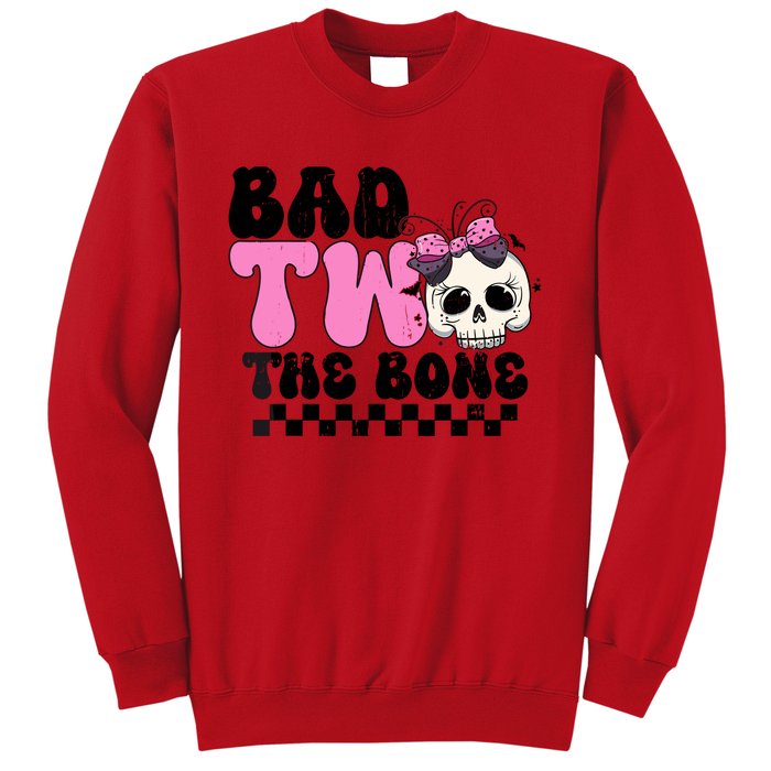 Bad Two The Bone Birthday 2nd Halloween Birthday Sweatshirt