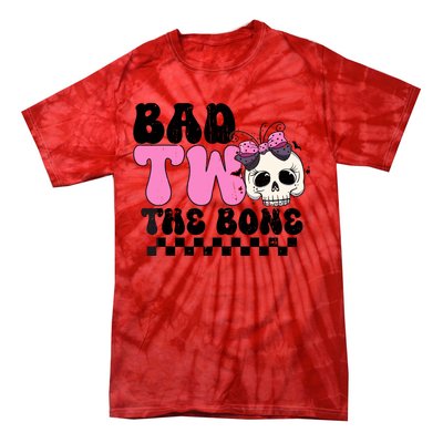 Bad Two The Bone Birthday 2nd Halloween Birthday Tie-Dye T-Shirt