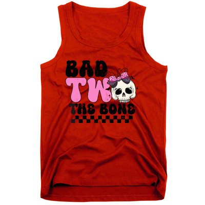 Bad Two The Bone Birthday 2nd Halloween Birthday Tank Top