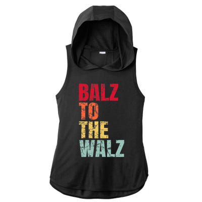 Balz To The Walz Harris Walz 2024 Ladies PosiCharge Tri-Blend Wicking Draft Hoodie Tank