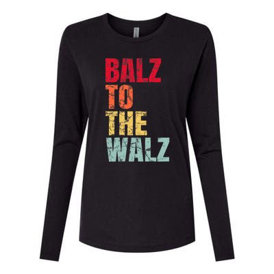 Balz To The Walz Harris Walz 2024 Womens Cotton Relaxed Long Sleeve T-Shirt