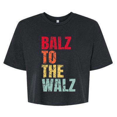 Balz To The Walz Harris Walz 2024 Bella+Canvas Jersey Crop Tee