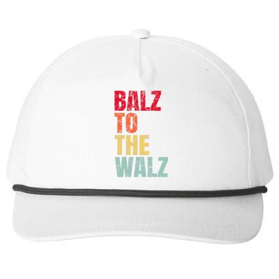 Balz To The Walz Harris Walz 2024 Snapback Five-Panel Rope Hat