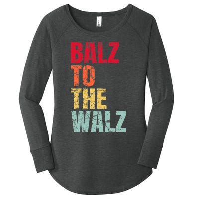 Balz To The Walz Harris Walz 2024 Women's Perfect Tri Tunic Long Sleeve Shirt