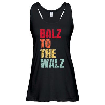 Balz To The Walz Harris Walz 2024 Ladies Essential Flowy Tank