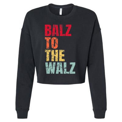 Balz To The Walz Harris Walz 2024 Cropped Pullover Crew