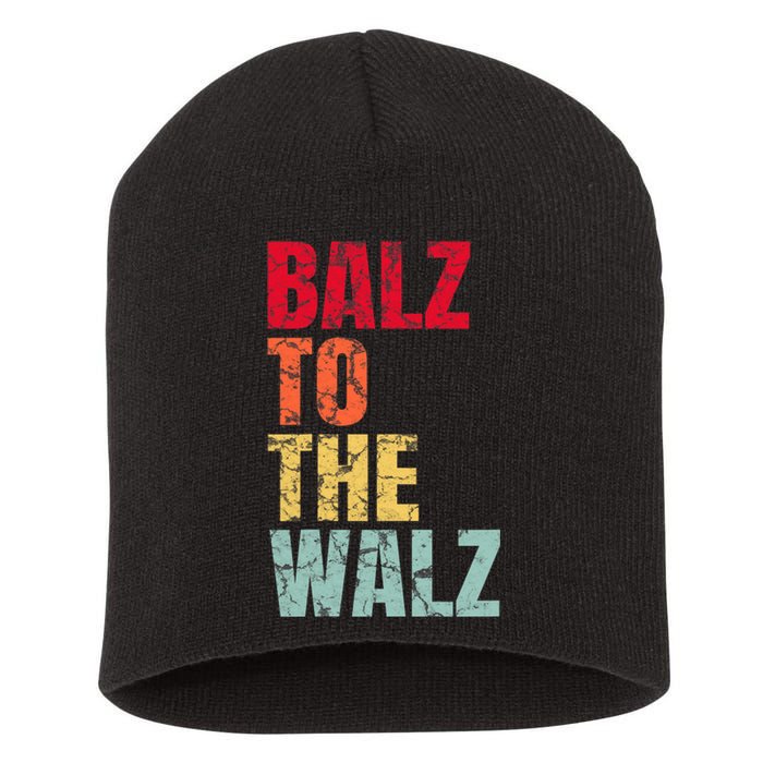 Balz To The Walz Harris Walz 2024 Short Acrylic Beanie