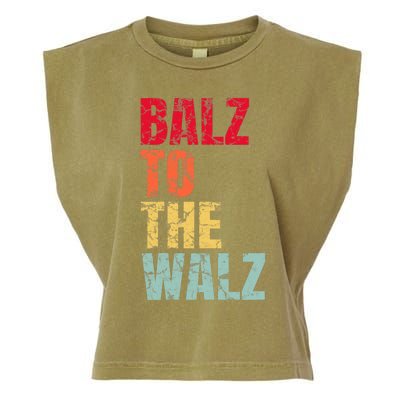 Balz To The Walz Harris Walz 2024 Garment-Dyed Women's Muscle Tee