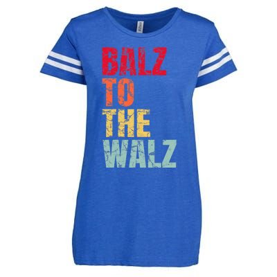 Balz To The Walz Harris Walz 2024 Enza Ladies Jersey Football T-Shirt