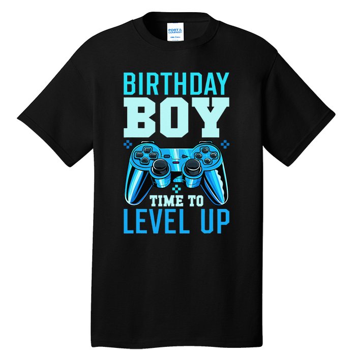 Birthday Time to Level Up Matching Video Gamer Birthday Tall T-Shirt