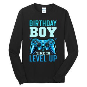 Birthday Time to Level Up Matching Video Gamer Birthday Tall Long Sleeve T-Shirt