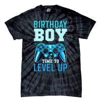 Birthday Time to Level Up Matching Video Gamer Birthday Tie-Dye T-Shirt