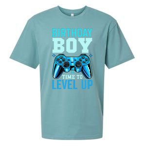 Birthday Time to Level Up Matching Video Gamer Birthday Sueded Cloud Jersey T-Shirt