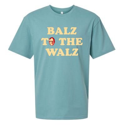 Balz To The Walz Harris Walz 47 President 24 Election Funny Sueded Cloud Jersey T-Shirt