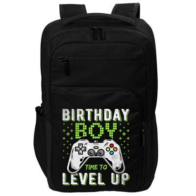 Birthday Time To Level Up Video Game Birthday Impact Tech Backpack