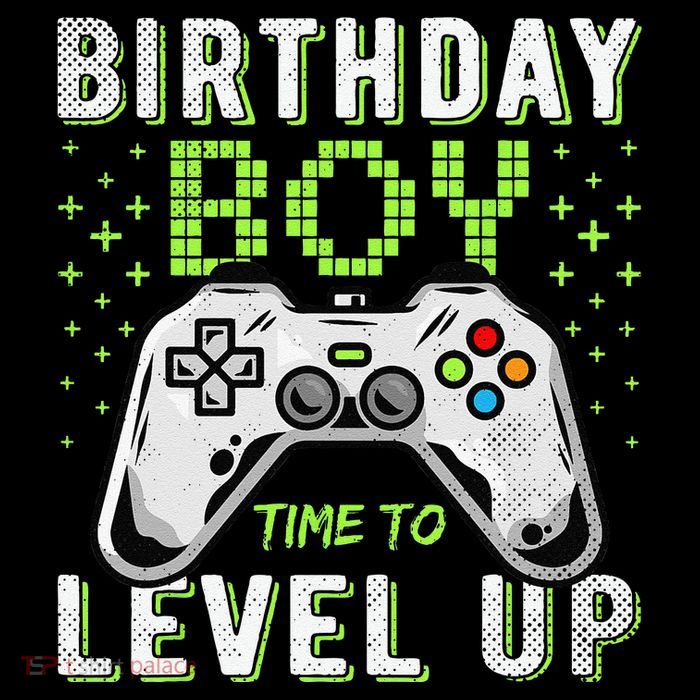 Birthday Time To Level Up Video Game Birthday Poster