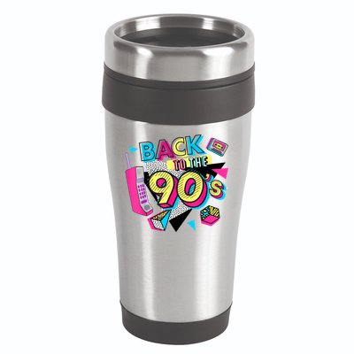 Back To The 90s Outfits Retro Costume Party Cassette Tape 16oz Travel Tumbler