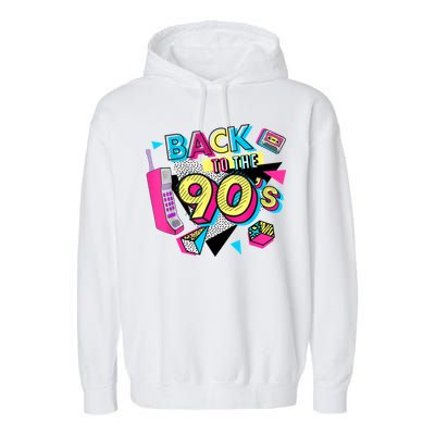 Back To The 90s Outfits Retro Costume Party Cassette Tape Garment-Dyed Fleece Hoodie
