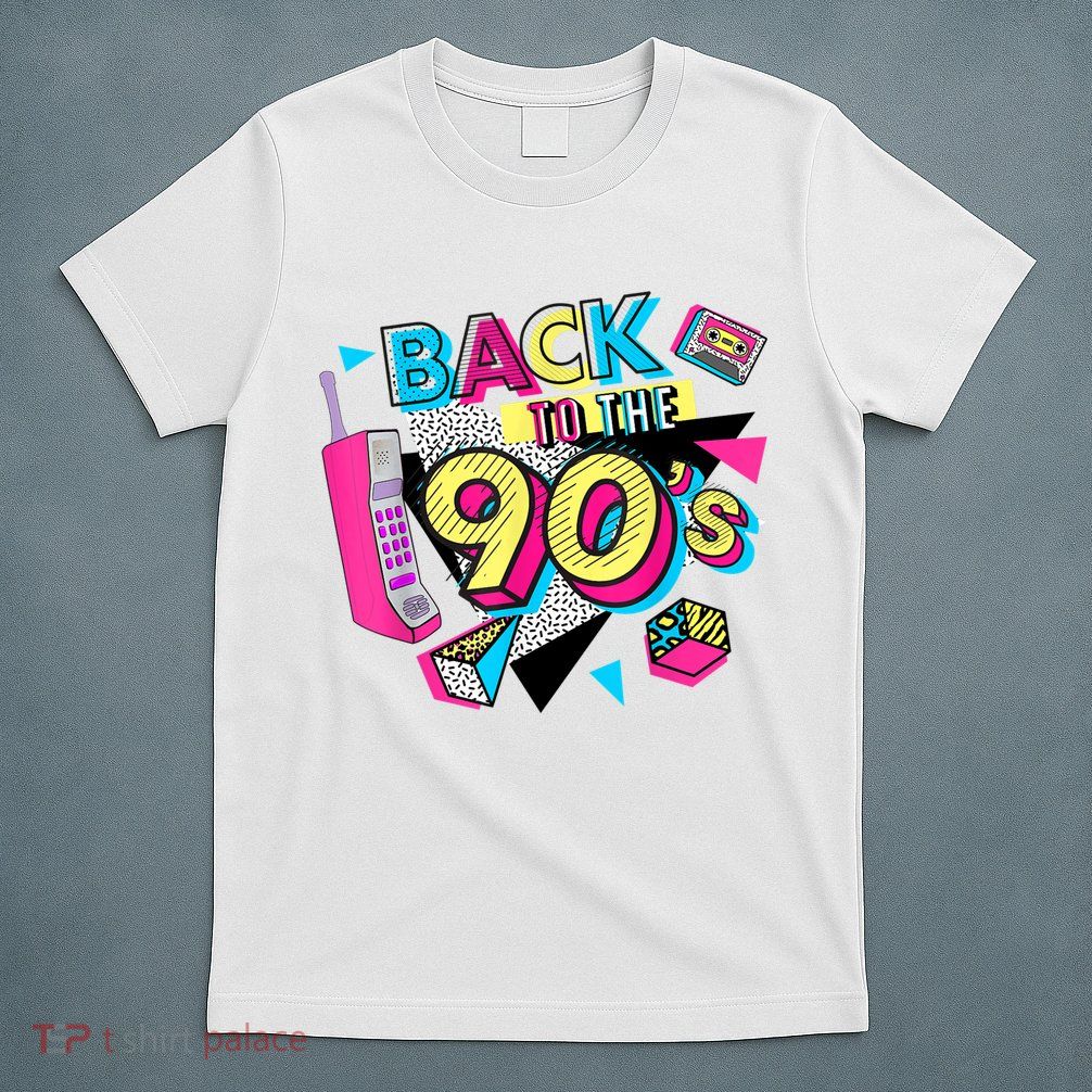 Back To The 90s Outfits Retro Costume Party Cassette Tape T-Shirt