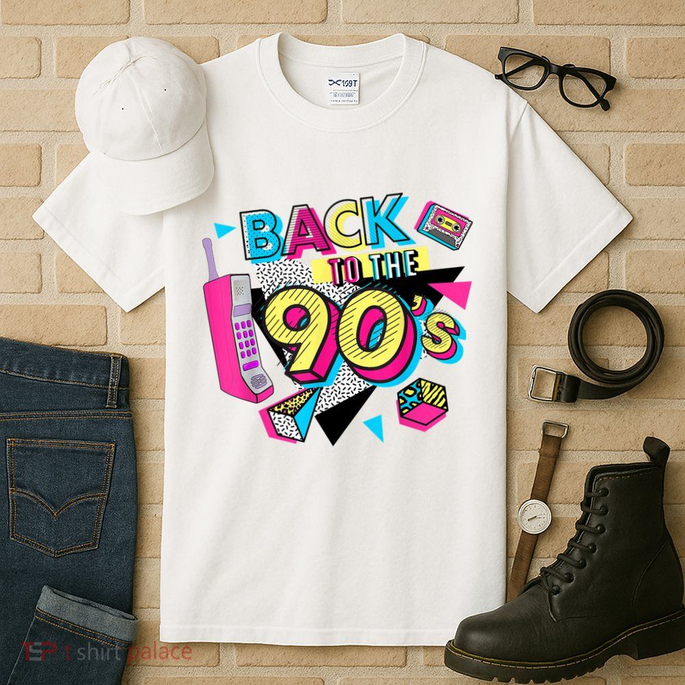 Back To The 90s Outfits Retro Costume Party Cassette Tape Tall T-Shirt
