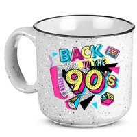Back To The 90s Outfits Retro Costume Party Cassette Tape 15oz Campfire Ceramic Mug