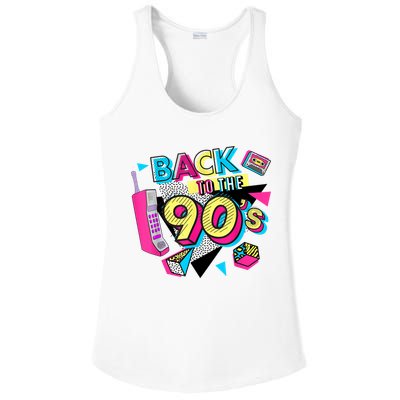 Back To The 90s Outfits Retro Costume Party Cassette Tape Ladies PosiCharge Competitor Racerback Tank