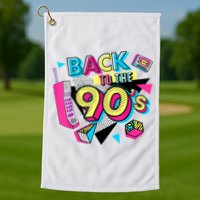 Back To The 90s Outfits Retro Costume Party Cassette Tape Golf Towel