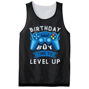 Birthday Time to Level Up Video Game Birthday Gamer Mesh Reversible Basketball Jersey Tank