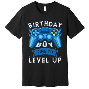 Birthday Time to Level Up Video Game Birthday Gamer Premium T-Shirt