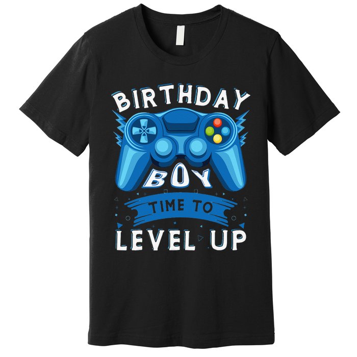 Birthday Time to Level Up Video Game Birthday Gamer Premium T-Shirt