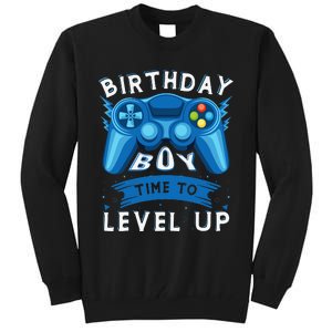 Birthday Time to Level Up Video Game Birthday Gamer Tall Sweatshirt