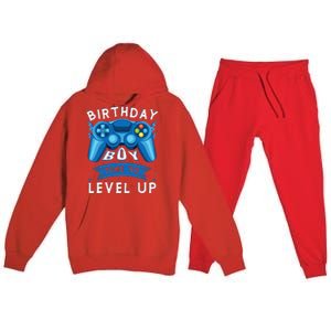 Birthday Time to Level Up Video Game Birthday Gamer Premium Hooded Sweatsuit Set