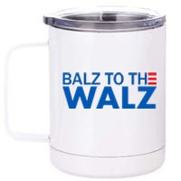 Balz To The Walz Harris Walz 2024 12 oz Stainless Steel Tumbler Cup