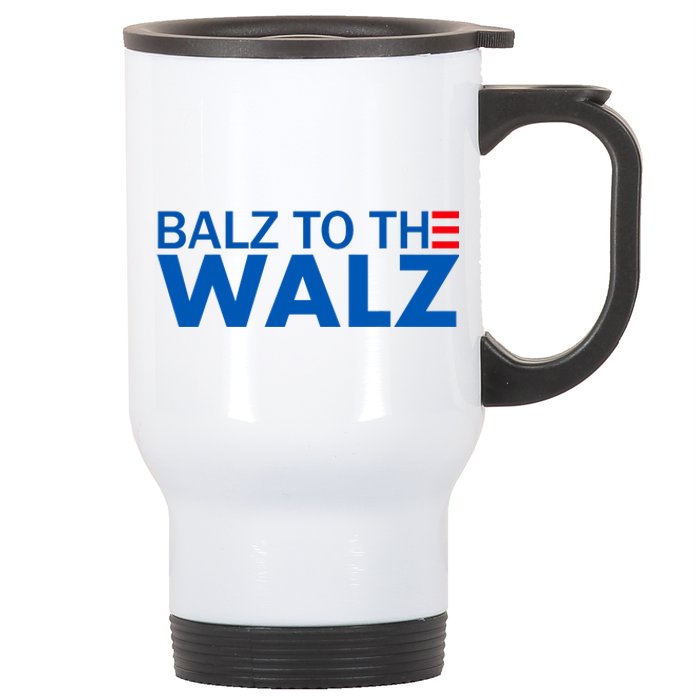 Balz To The Walz Harris Walz 2024 Stainless Steel Travel Mug