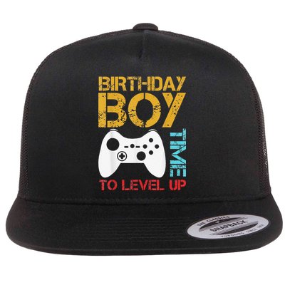Birthday Time To Level Up Video Gamer Flatbill Hat