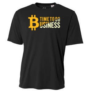 Bitcoin Time To Do Business Cooling Performance Crew T-Shirt