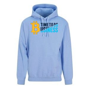 Bitcoin Time To Do Business Unisex Surf Hoodie