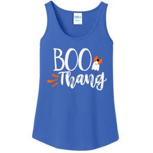 Boo Thang Thing Cute Halloween Ghosts Bow Gift Ladies Essential Tank