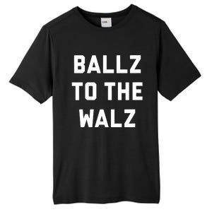 Ballz To The Walz Vote Harris Walz 2024 Funny Political Tall Fusion ChromaSoft Performance T-Shirt