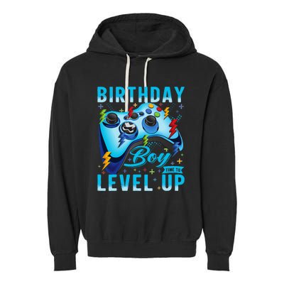 Birthday Time to Level Up Video Game Birthday Gamer Garment-Dyed Fleece Hoodie