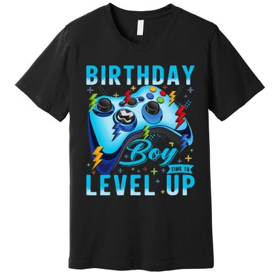 Birthday Time to Level Up Video Game Birthday Gamer Premium T-Shirt