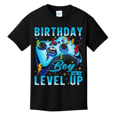 Birthday Time to Level Up Video Game Birthday Gamer Kids T-Shirt